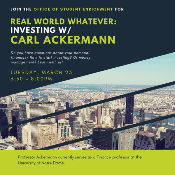 Ose Real World Whatever Investing W Carl Ackermann 1